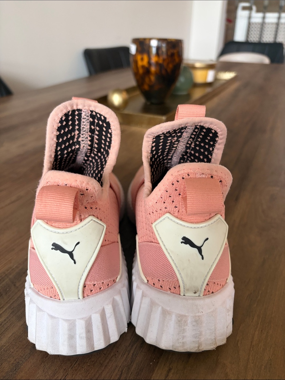 Puma Coral Pink Slip-On Athletic Sneakers - Picture 4 of 6
